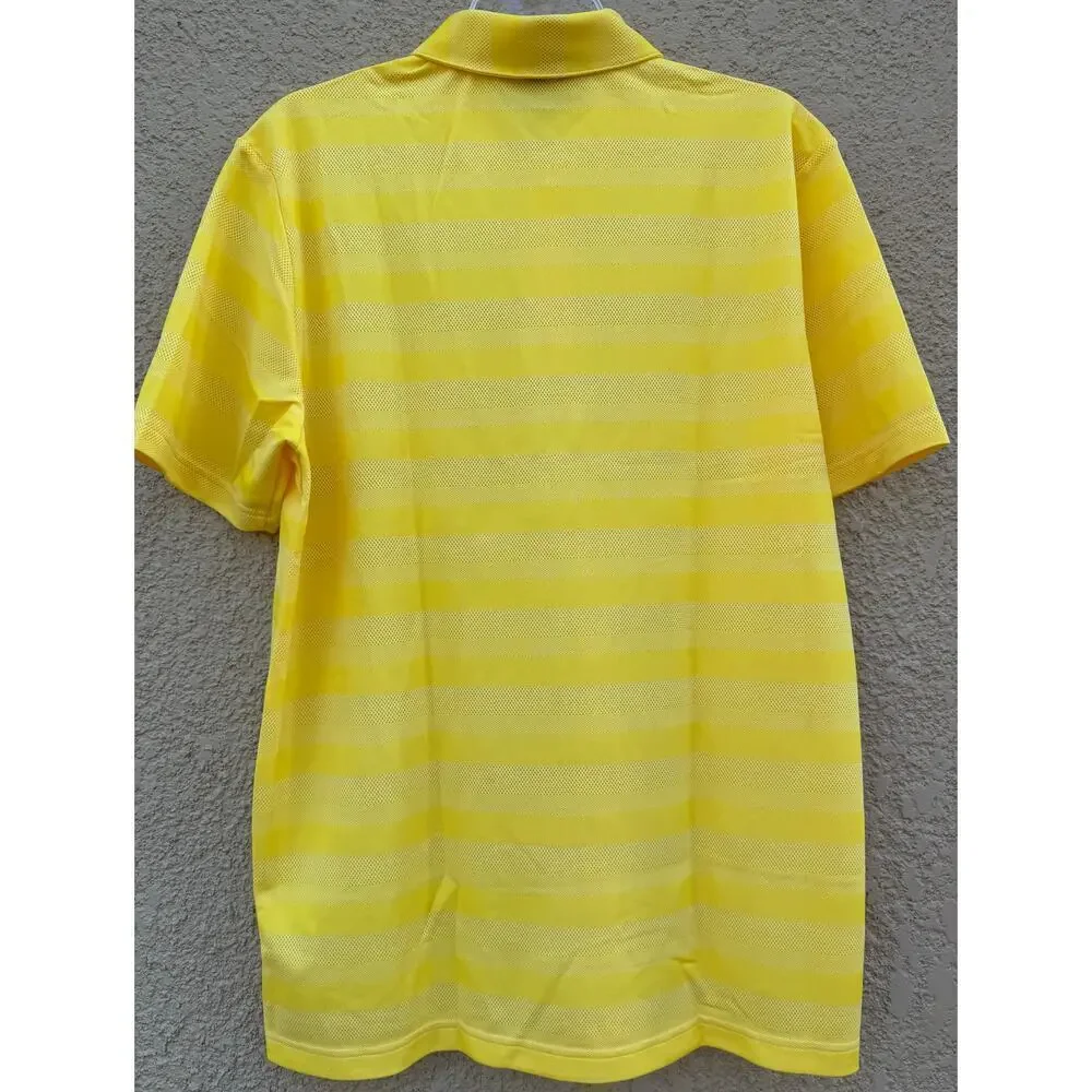 Adidas Golf Polo Yellow Medium NWT